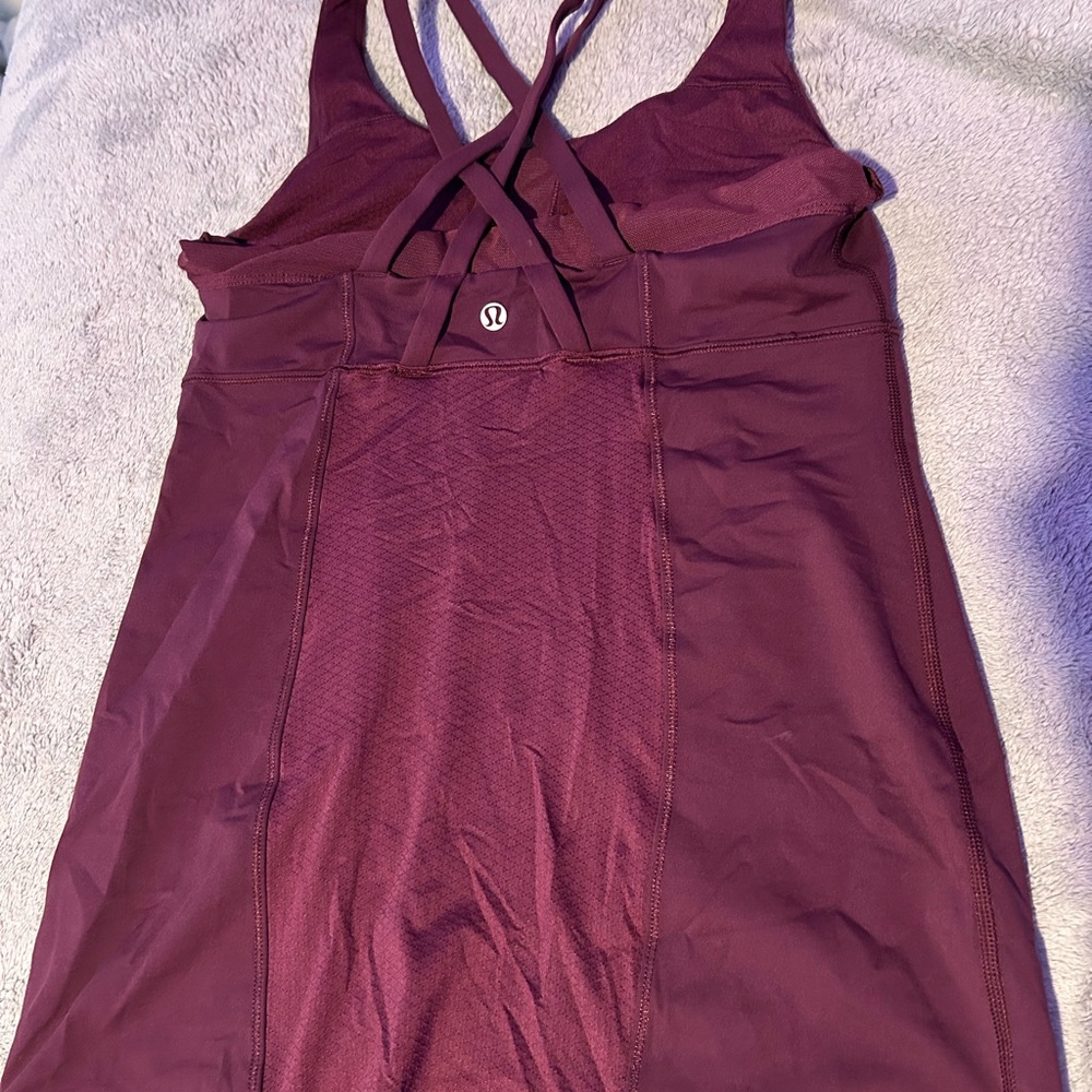 lululemon athletica Burgundy Tank Top